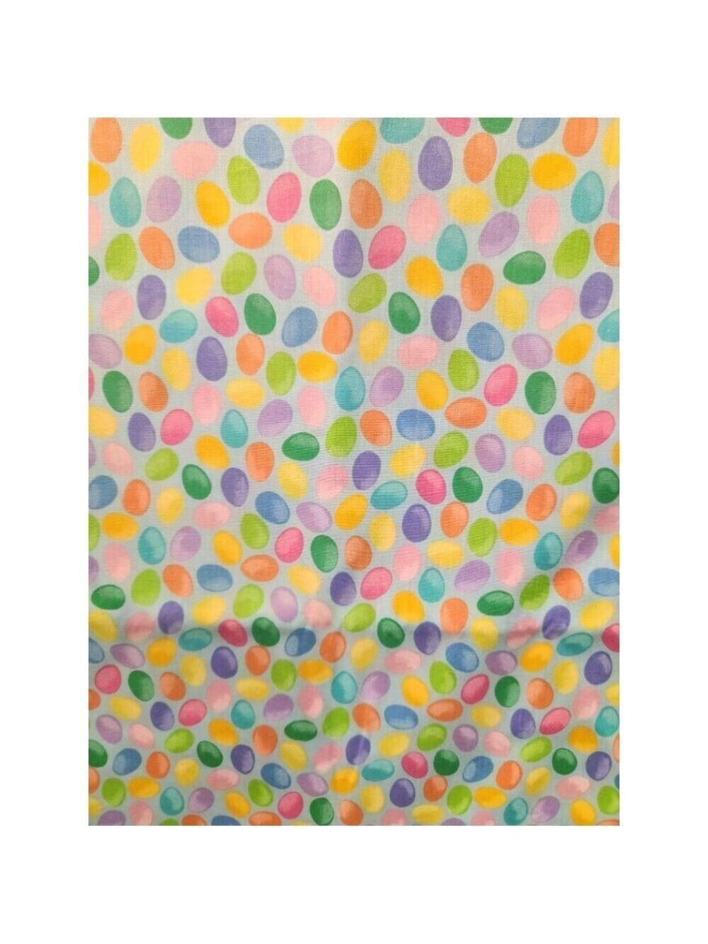 Easter Egg Fabric Pastel Cotton 3 Yards 45 Inch Wide Colorful Spring Quilting Se